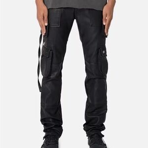 MNML Black Tactical Cargo Pants with Utility Pockets